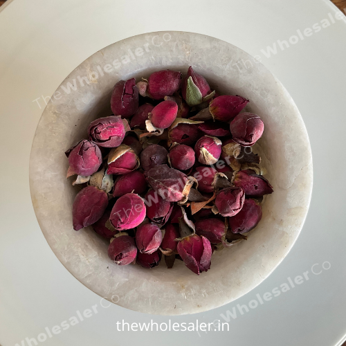 Dry Red Rose Buds (Grade A) - Gulab Bud - Rosa Gallica - TheWholesalerCo